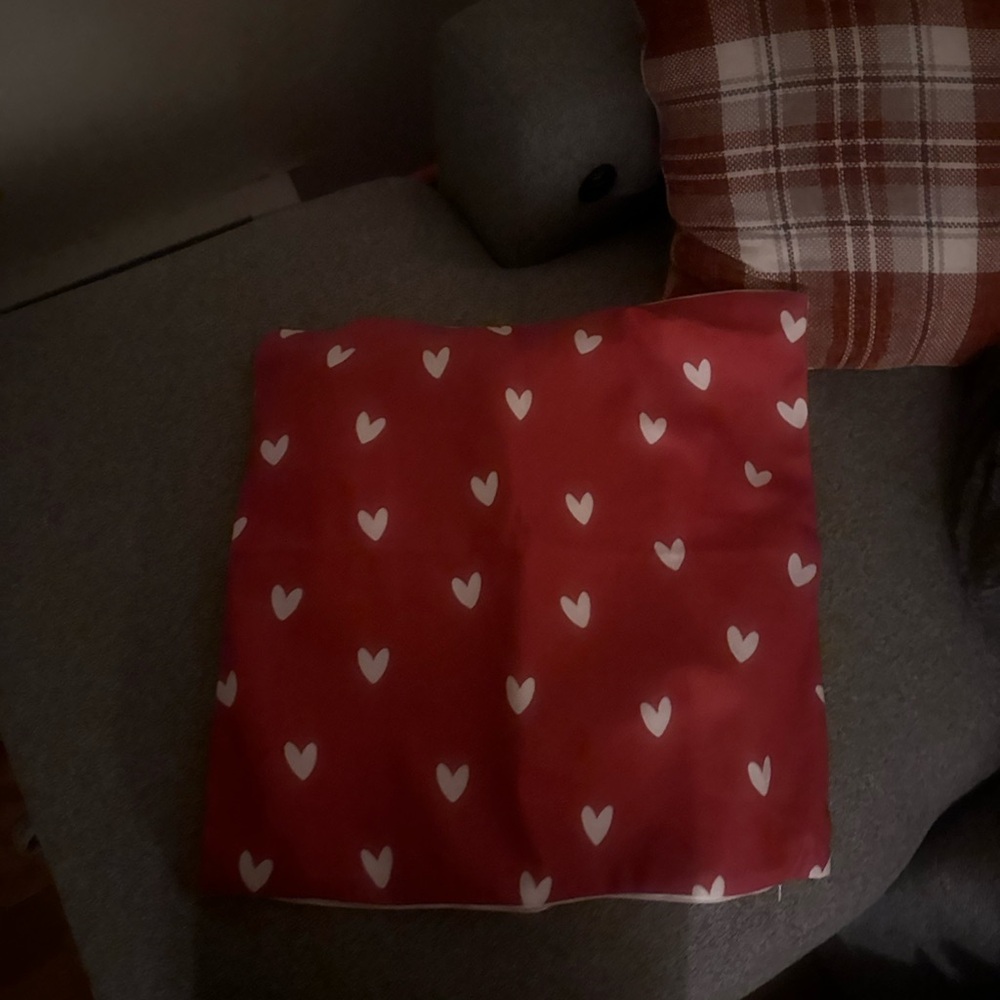 Heart Patterned Red pillow cases decortive